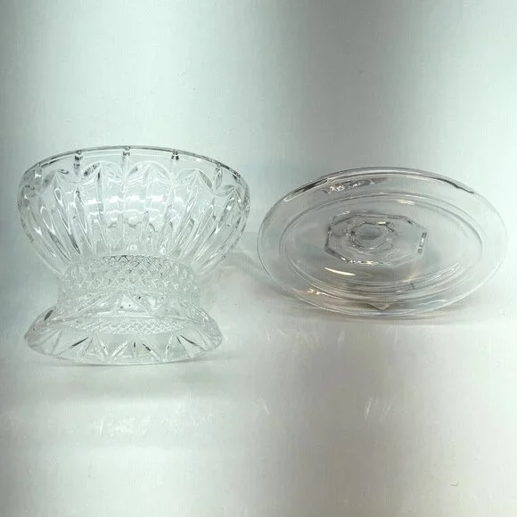2PC Shannon Crystal OLIMPIA Creamer And Sugar Bowl w/Lid "Designs Of Ireland" - Picture 12 of 15